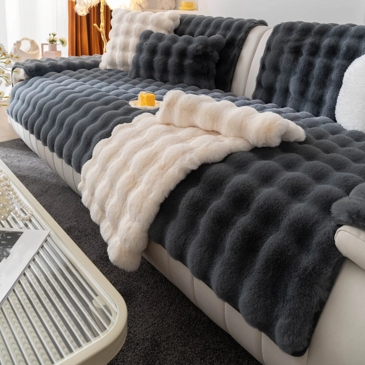 Cozy Plush Sofa Cover