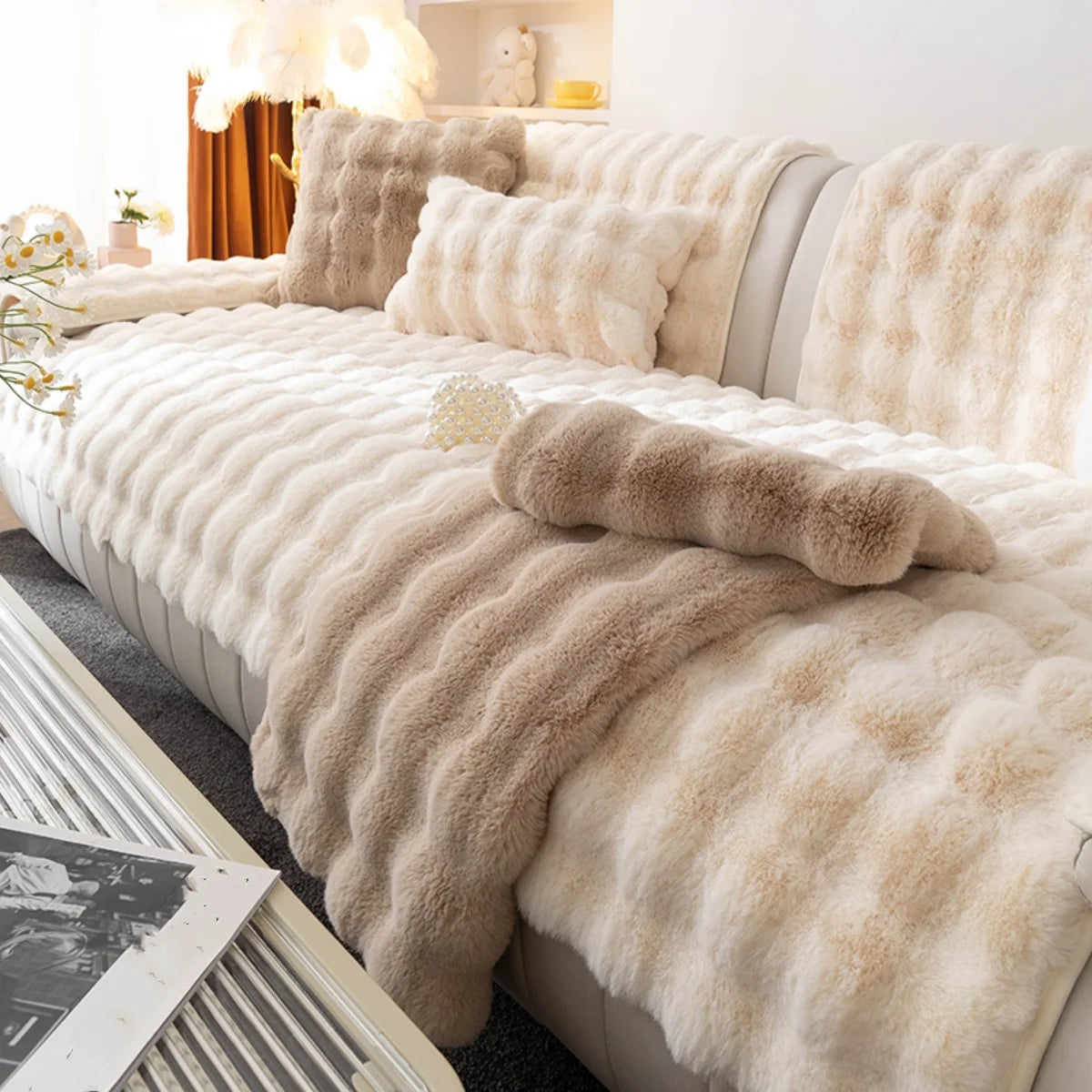 Cozy Plush Sofa Cover